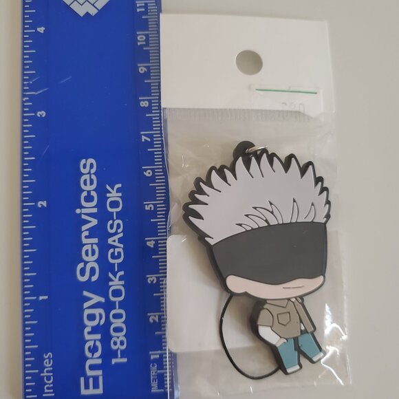 Jujutsu Kaisen Gojo Satoru Bandai Rubber Strap Keychain - Picture 3 of 3